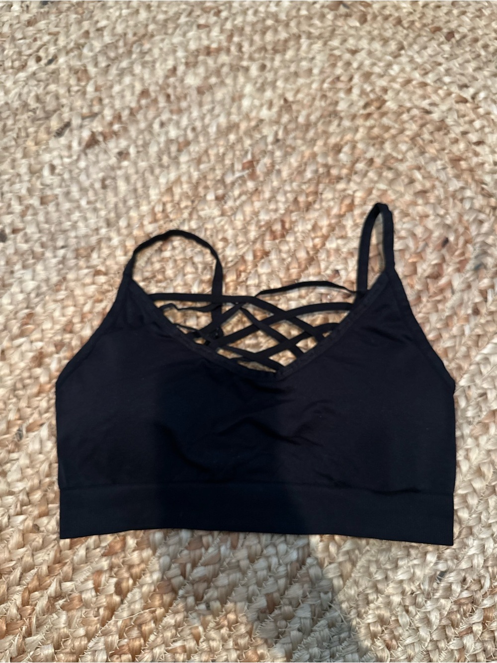 BLACK SPORTS BRA